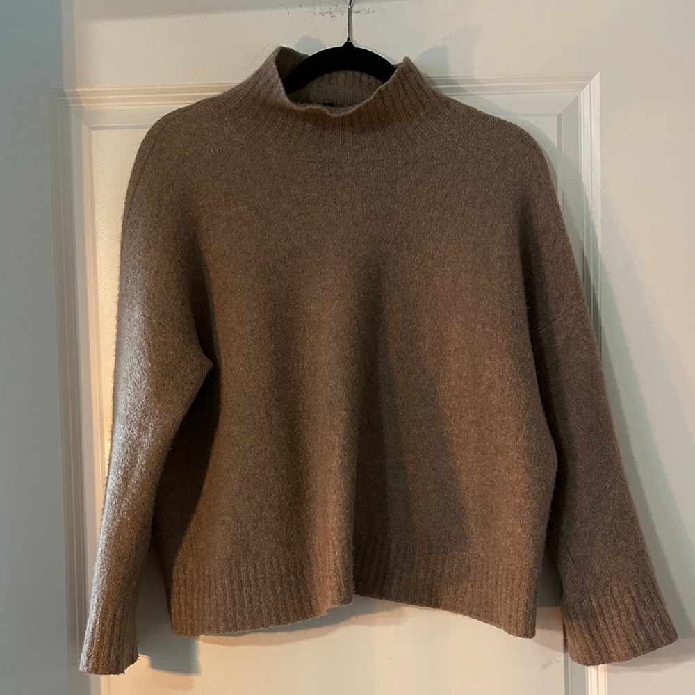 Eileen Fisher Cozy Brown Turtleneck Sweater